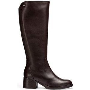 Wondersvoor vrouwen. G-6241 Bruine Melissa Leren Laarzen (35), Leer, 3 tot 5 cm, Ritssluiting, Casual