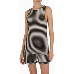 Emporio Armanivoor vrouwen. EW000607_AF12199 Zwarte tanktop (M), Casual, Katoen, Mouwloos / spaghettibandjes