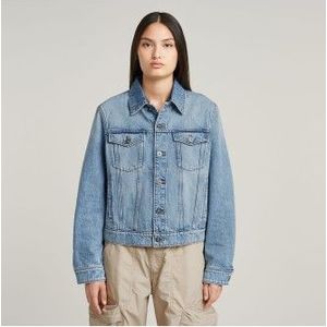 G-Starvoor vrouwen. D24337-D932-H110 Denim jack blauw (M), Casual, Katoen
