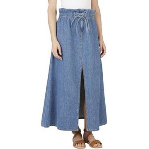 Pepe Jeansvoor vrouwen. PL901210 Maxi rok Hw Cinch blauw (XS), Casual, Lyocell