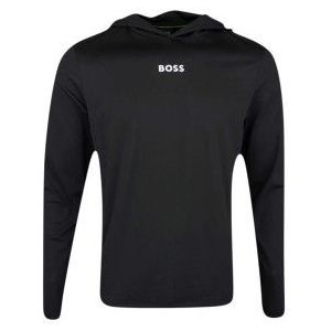 BOSSvoor mannen. 50540879 Scott sweatshirt zwart (M), Casual, Gerecycled polyester, Duurzaam