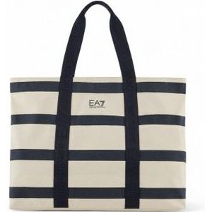 EA7voor vrouwen. 7W000364_AF13727 Off-white katoenen shopper tas (OSFA), Wit, Casual