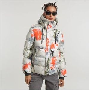 G-Starvoor vrouwen. D25186-C441-G884 Whistler Korte Pufferjas Veelkleurig (XS), Casual, Gerecycled polyester, Duurzaam