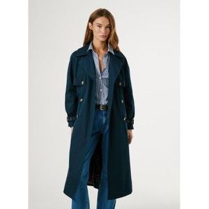 Pepe Jeansvoor vrouwen. PL4024349 Sofia marine jas (L), Casual, Polyester, Marineblauw