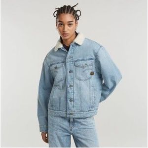 G-Star - D25142-D536-G339 Relaxte Sherpa Jas - Blauw - Katoen
