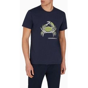 Emporio Armanivoor mannen. EM000574_AF12347 Zeedieren T-shirt groen (M), Casual, Polyester, Korte mouwen