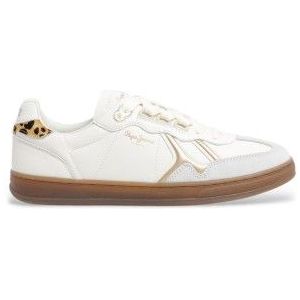 Pepe Jeans - Ball Fun - Sneakers - Neutraal - Koeien Suède - Gerecycled Leer