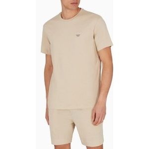 Emporio Armanivoor mannen. EM000574_AF12334 Beachwear taupe t-shirt (XXL), Casual, Katoen, Korte mouwen