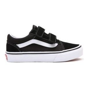 Vansunisex voor kinderen. VN000VHE6BT1 Old Skool V Sneakers zwart (39), Stof, Plat, Klittenband, Casual, kinderkleding