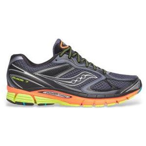 Sauconyvoor mannen. S70936-13 Progrid Guide schoenen zwart (46), Plat, Veters, Casual, Sportief, Running, Meerdere sporten