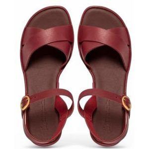 El Naturalistavoor vrouwen. 2N8541167005_008 Leren sandalen N854 Gaia bordeaux (38), Leer, 3 tot 5 cm, Gesp, Casual