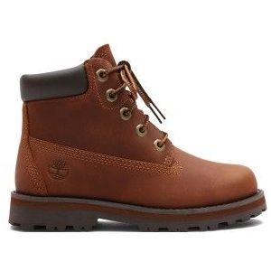 Timberlandunisex voor kinderen. TB0A28U23581 Bruine leren veterlaarzen Courma (21), Leer, Plat, Veters, Ritssluiting, Casual, kinderkleding