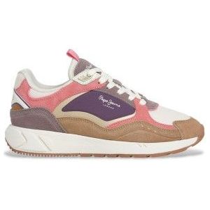 Pepe Jeansvoor mannen. PMS400014 Trainers London College grijs (41), Leer, Plat, Veters, Casual, Veelkleurig