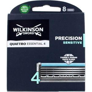 Wilkinson Scheermesjes Quattro Titanium Sensitive, 8 stuks