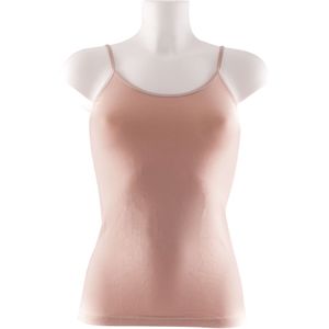 Boru Bamboo Dames Spaghetti Topje Huid (Maat: L)