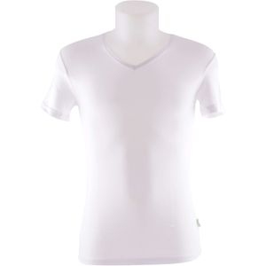 Boru Bamboo T-Shirt V-Hals Wit (Maat: S)