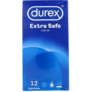 Durex - Extra Safe - Condooms - Transparant - 12 stuks - 56 mm