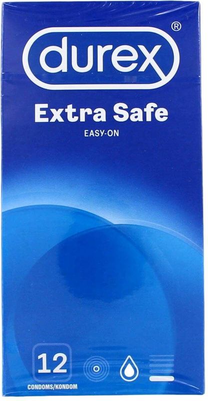 Durex - Extra Safe - Condooms - Transparant - 12 stuks - 56 mm