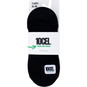 10CEL Sneaker Sokken Zwart 2-pack