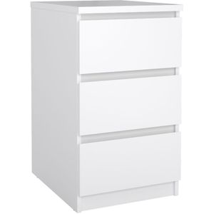Ladekast Luna Hoogglans Wit - 41x71x50 cm