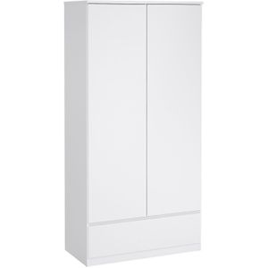 Luna - Kledingkast - Hoogglans Wit - 99x200x50 cm