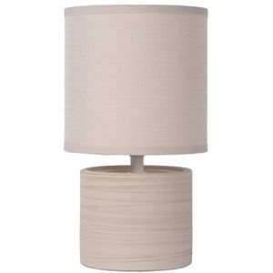 Lucide Tafellamp Greasby Beige - E14 - 26 cm hoog