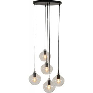 Light & Living Hanglamp Rakel Zwart - 5 x E27 - Ø 61 cm