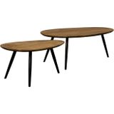 Salontafel Bastia Bruin - set 2 stuks