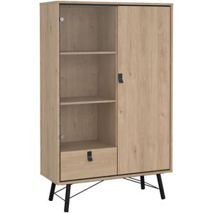 Vitrinekast Denver Eiken - 102x162x40 cm