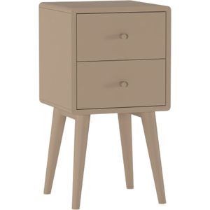 Rauch Möbel Flexx Nachtkastje, Nachtkastje, Inclusief Schuifladen In Grijs Metallic Afmetingen Per Nachtkastje B X H X D 47 X 43 X 42 Cm