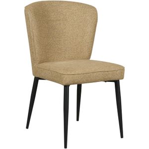 Eetkamerstoel - Reva - Mosterdgeel - Stof - Comfortabel Design