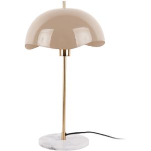 Leitmotiv Tafellamp Waved Dome Taupe - E27 - 56 cm hoog