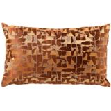 Dutch Decor Sierkussen Liva - Velvet - Koper/Bruin - 30x50 cm - Woonexpress