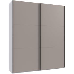 Oss - Kledingkast - Bruin/Grijs/Taupe - Spaanplaat