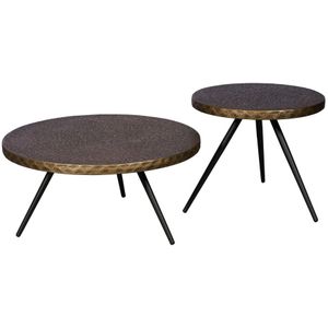 Salontafel Averlo Brons - set 2 stuks