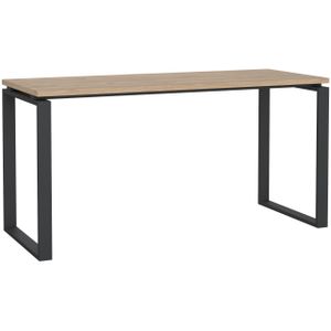 Bureau Bram Eiken / Donkergrijs - 150x76x60 cm