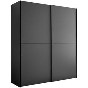 Victor - Grafiet Grijs - Kledingkast Schuifdeur - 170x195x59 cm - 2 Legplanken & 2 Roedes