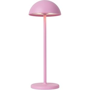 Lucide Joy oplaadbare tafellamp roze 32cm