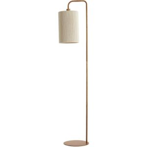 Light&living - Vloerlamp - Hout Print - Natuurlijk - Touw Crème