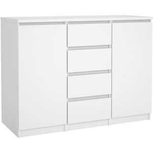 Dressoir Luna Wit - 121x91x50 cm