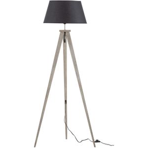 WOOOD Vloerlamp Omar Zwart - E27 - 153 cm hoog