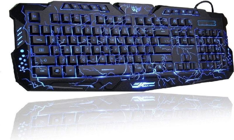 LuxeBass Backlit LED M200 Bedraad USB Kabel Gaming Toetsenbord PC Laptop Computer Keyboard Gamer Backlight