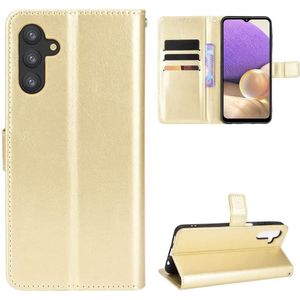 Hoesje geschikt voor Samsung Galaxy A13 5G - Boekhoesje - Goud - Portemonneehoesje