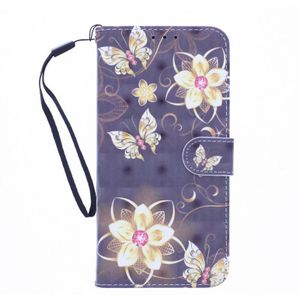 Boekhoesje met print geschikt voor Nokia 2.4 - Butterflies And Flowers 3D