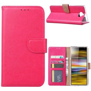 Hoesje geschikt voor Sony Xperia 10 - Bookcase Roze - portemonnee hoesje