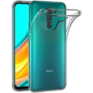 Hoesje geschikt voor Xiaomi Redmi 9 - Silicone case - Kunststof - Soft cover - Transparant