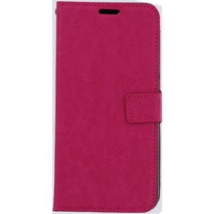 Telefoon Wallet Bookcase geschikt voor Oppo A15 - Portemonnee telefoonhoesje voor Bankpassen - Hoesje voor Oppo A15 - Kunstleer - Siliconen Houder - Magnetische sluiten- Roze