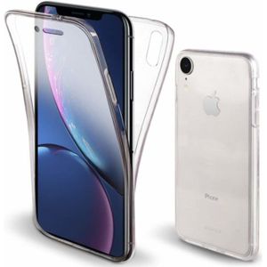 Hoesje geschikt voor iPhone Xr - Dubbelzijdig Siliconen hoesje - 2 in 1 (360 graden)