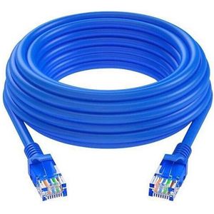 LuxeBass internetkabel - 18 meter - blauw - CAT5e UTP RJ45