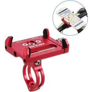 Telefoonhouder fiets | (rood) Fietshouder telefoon | Universeel en Compact - LB424